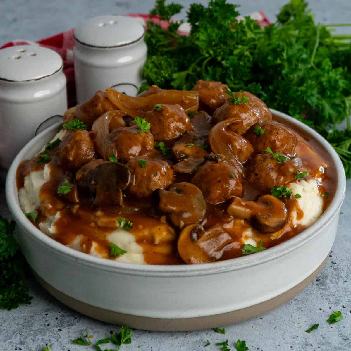 Crock Pot Salisbury Steak Meatballs Slow Cooker Meals