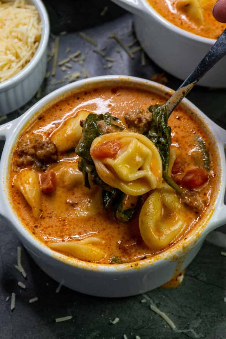 Crockpot Tortellini Soup with Sausage Slow Cooker Meals