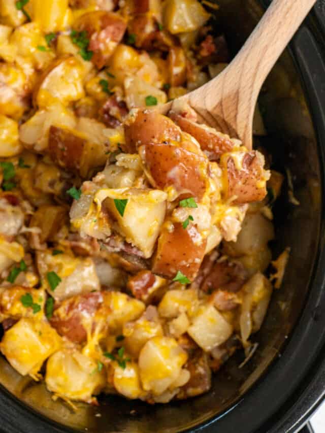 Slow Cooker Cheesy Ranch Potatoes With Bacon Recipe