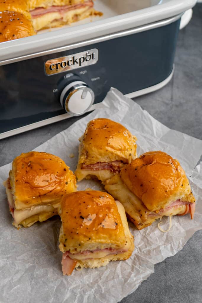 Ham and Cheese Sliders Slow Cooker Meals