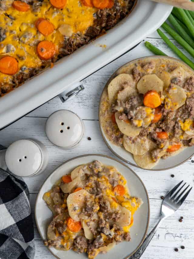 Crock Pot Chicken Enchilada Casserole