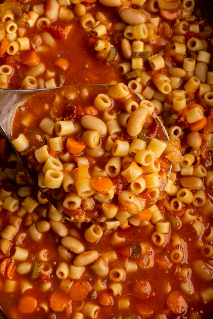 Crock Pot Pasta Fagioli - Slow Cooker Meals