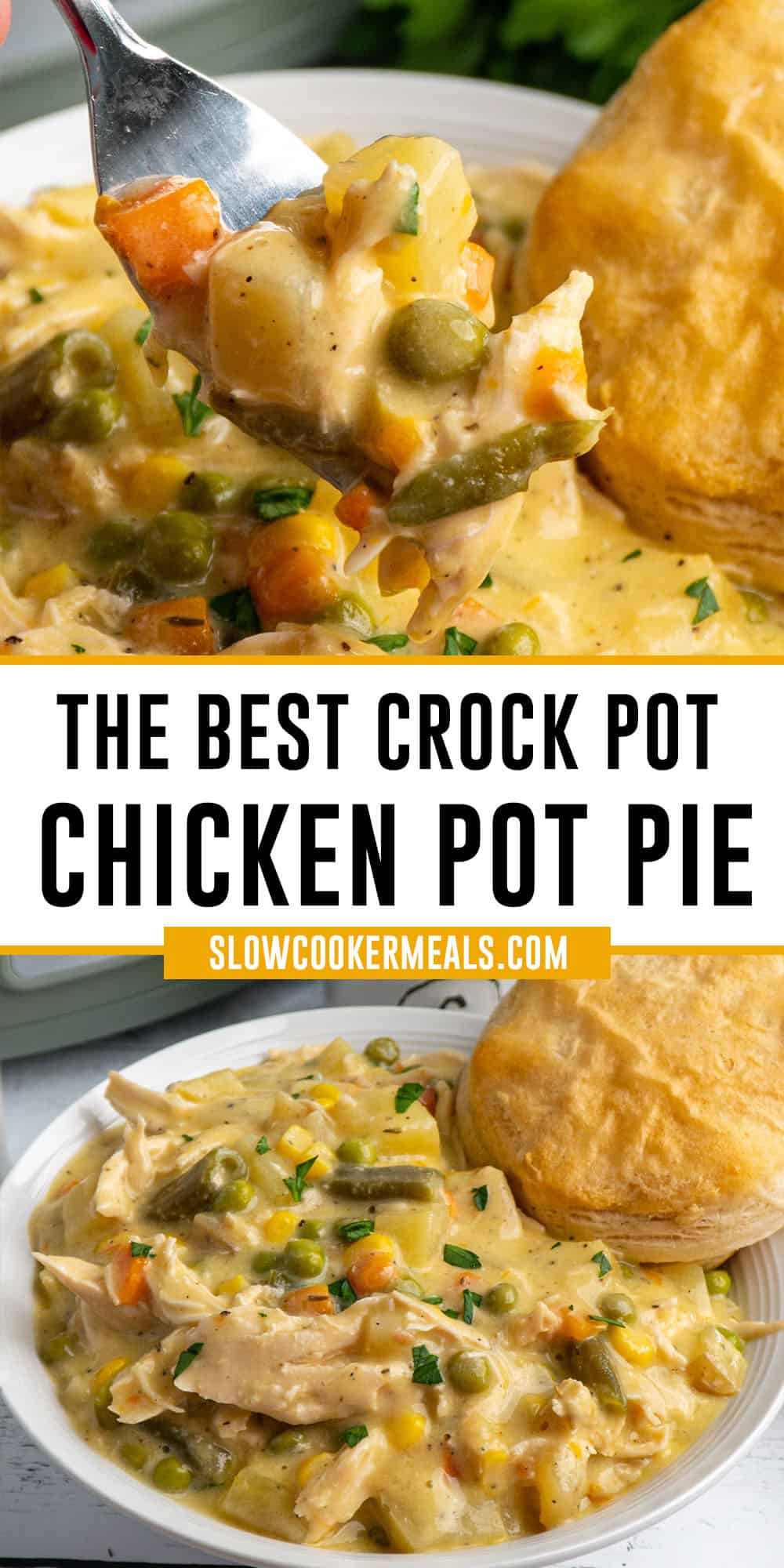 Slow Cooker Chicken Pot Pie