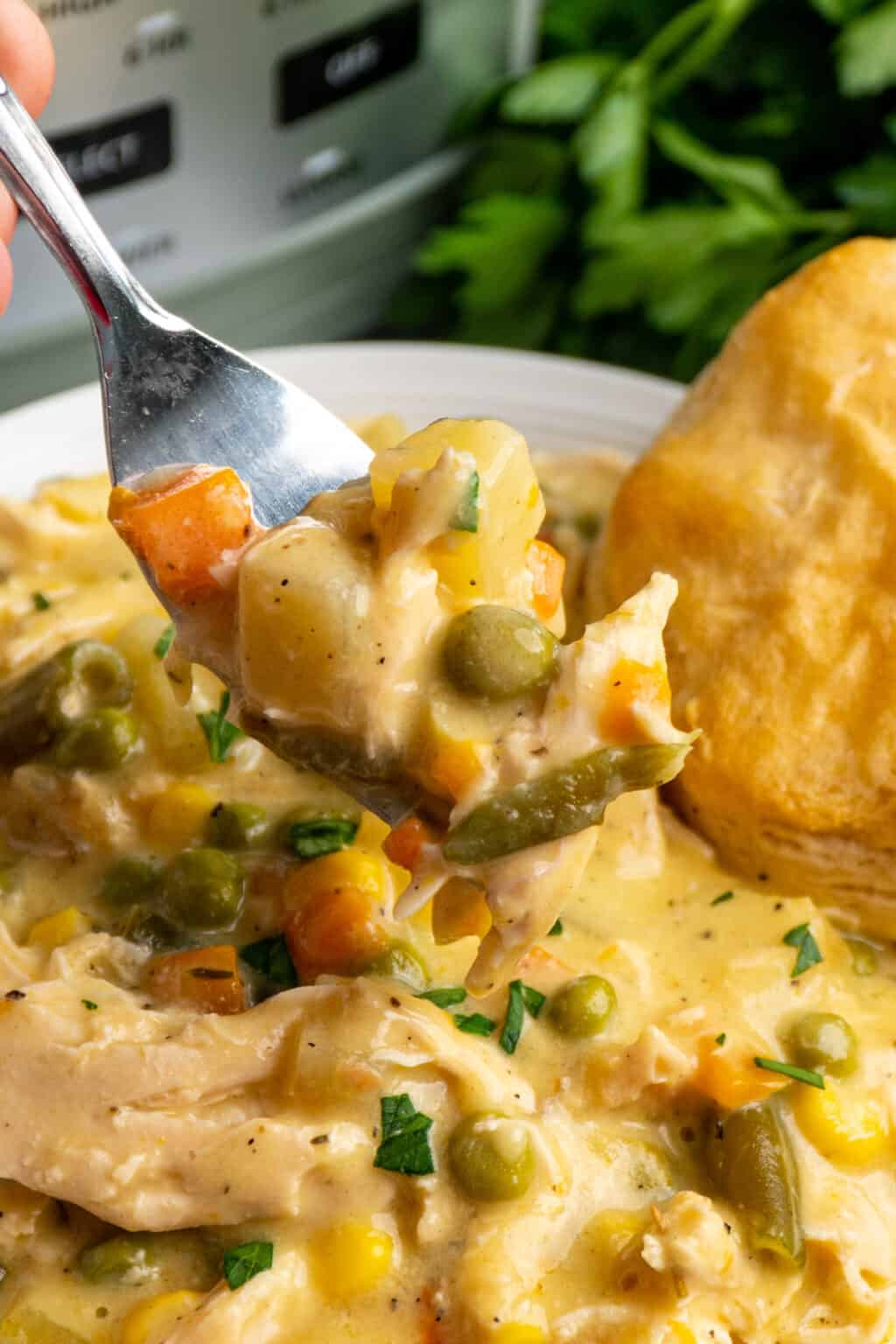 Easy Crock Pot Chicken Pot Pie Recipe