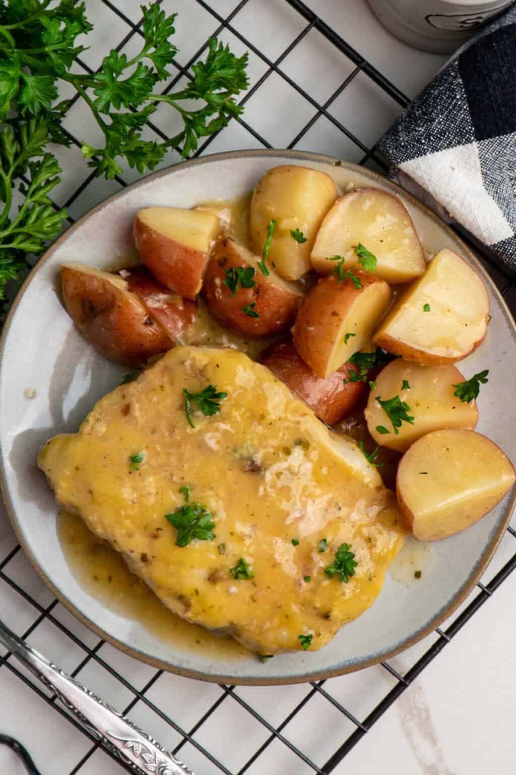 Crock Pot Ranch Pork Chops & Potatoes