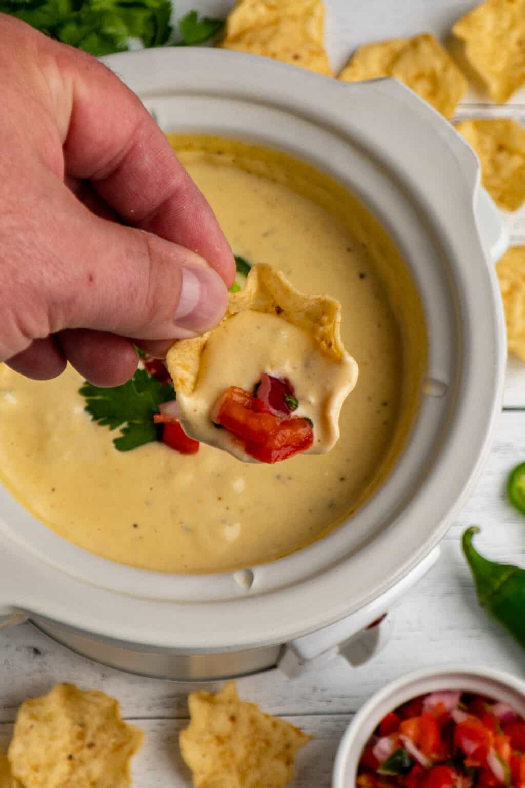 Crock Pot White Queso Dip