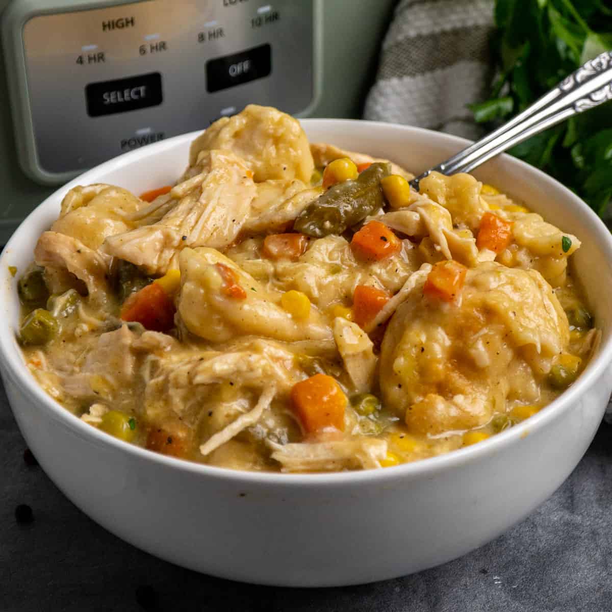 Crock Pot Chicken & Dumplings Recipe