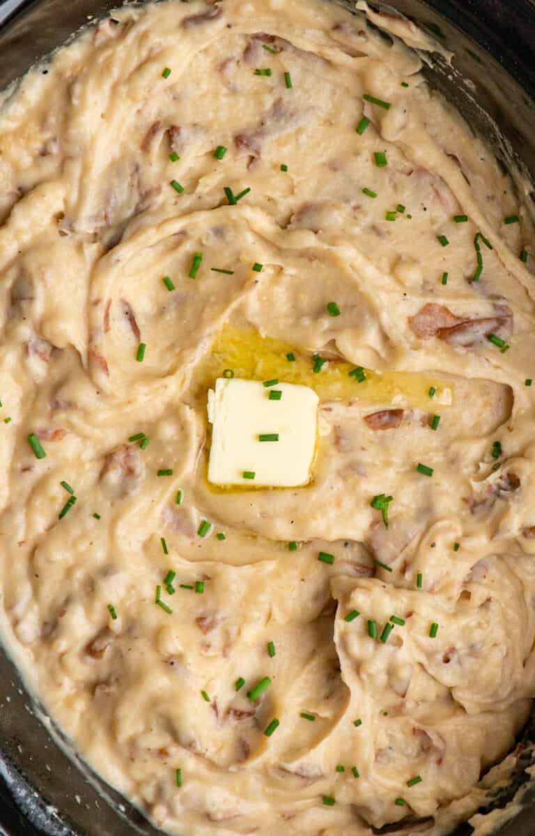 Crock Pot Mashed Potatoes with Cream Cheese
