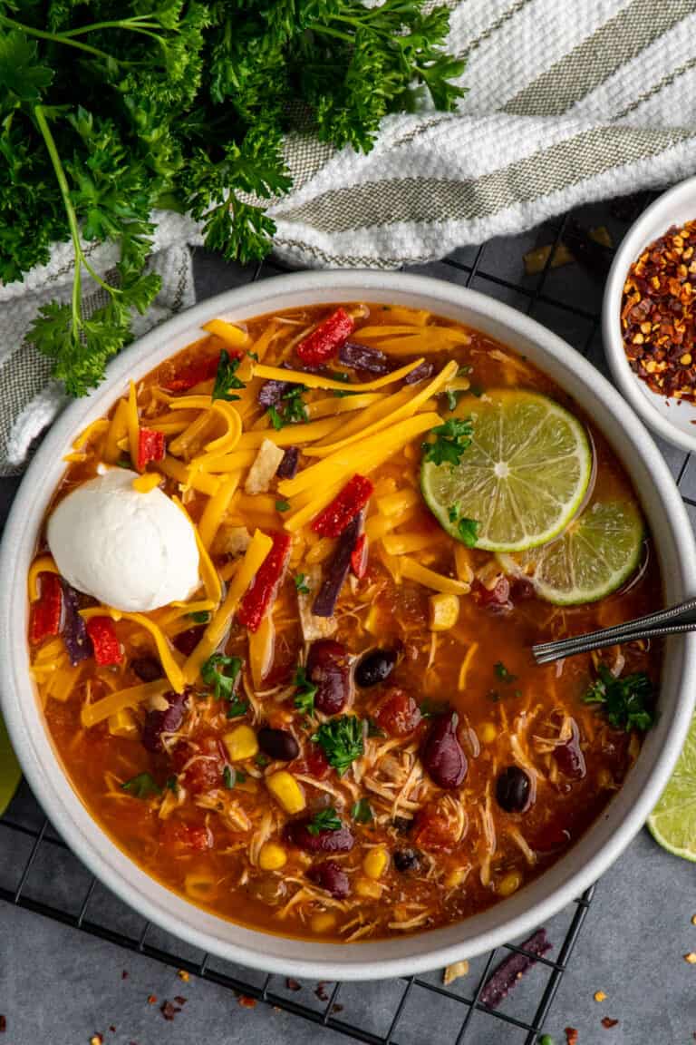 Easy Slow Cooker Chicken Taco Soup Slow Cooker Meals