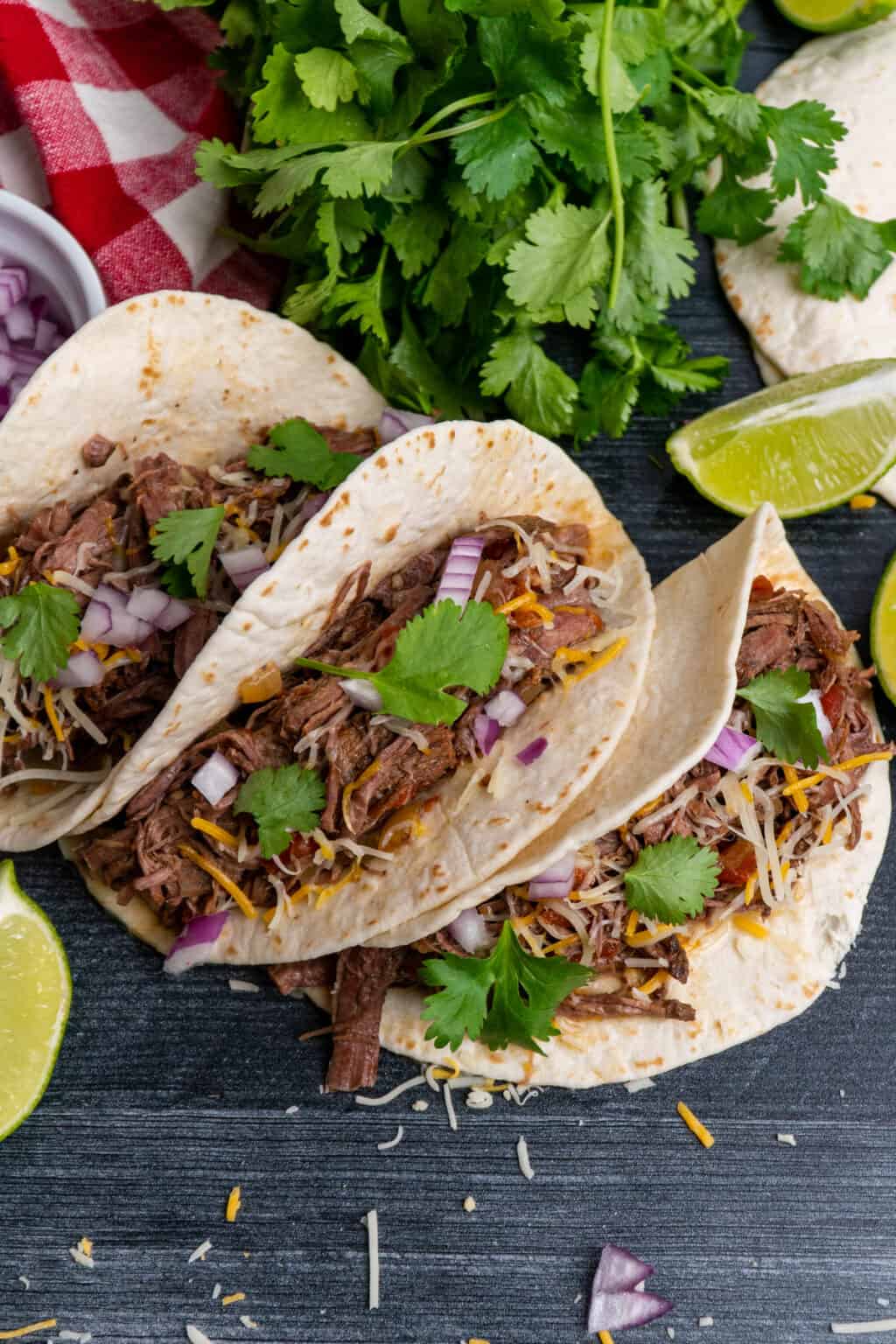 Slow Cooker Shredded Beef Tacos