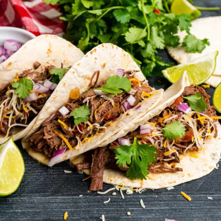 Slow Cooker Shredded Beef Tacos