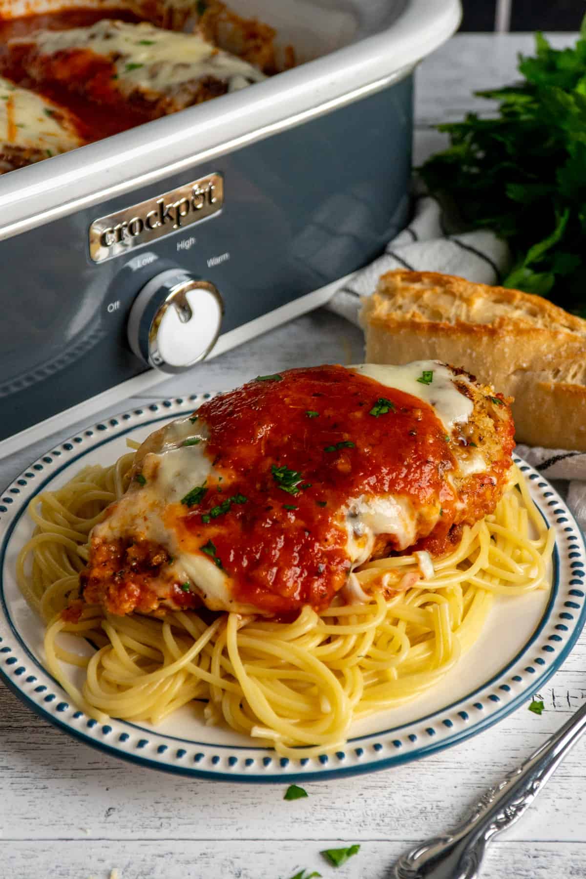 Crock Pot Chicken Parmesan