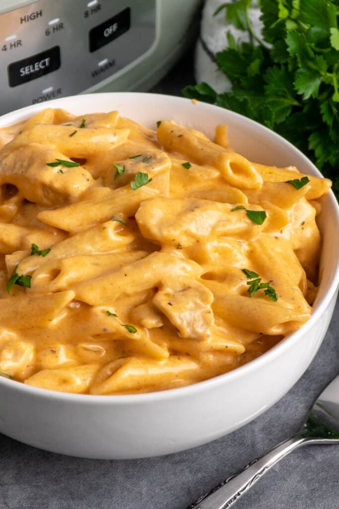 Crock Pot Buffalo Chicken Pasta - Slow Cooker Meals