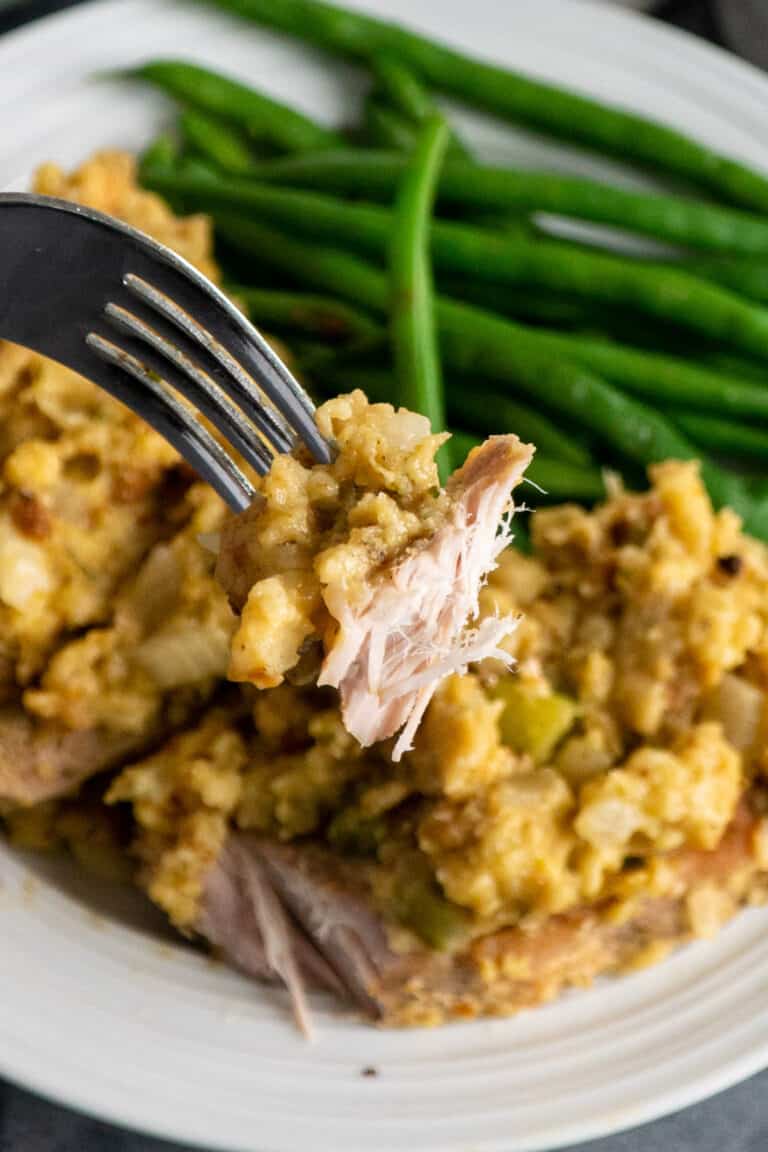 Crock Pot Pork Chops with Stuffing - Slow Cooker Meals