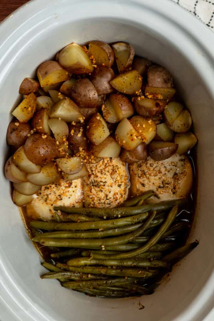 Crockpot Chicken Potatoes and Green Beans Slow Cooker Meals
