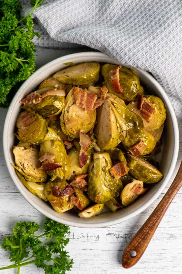 Crock Pot Brussel Sprouts with Bacon