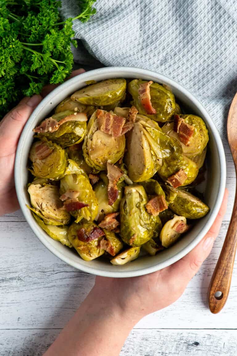 Crock Pot Brussel Sprouts with Bacon