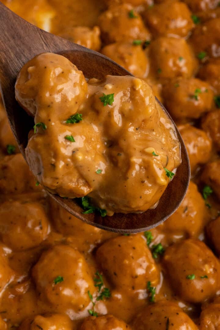 Crock Pot Meatballs and Gravy Slow Cooker Meals