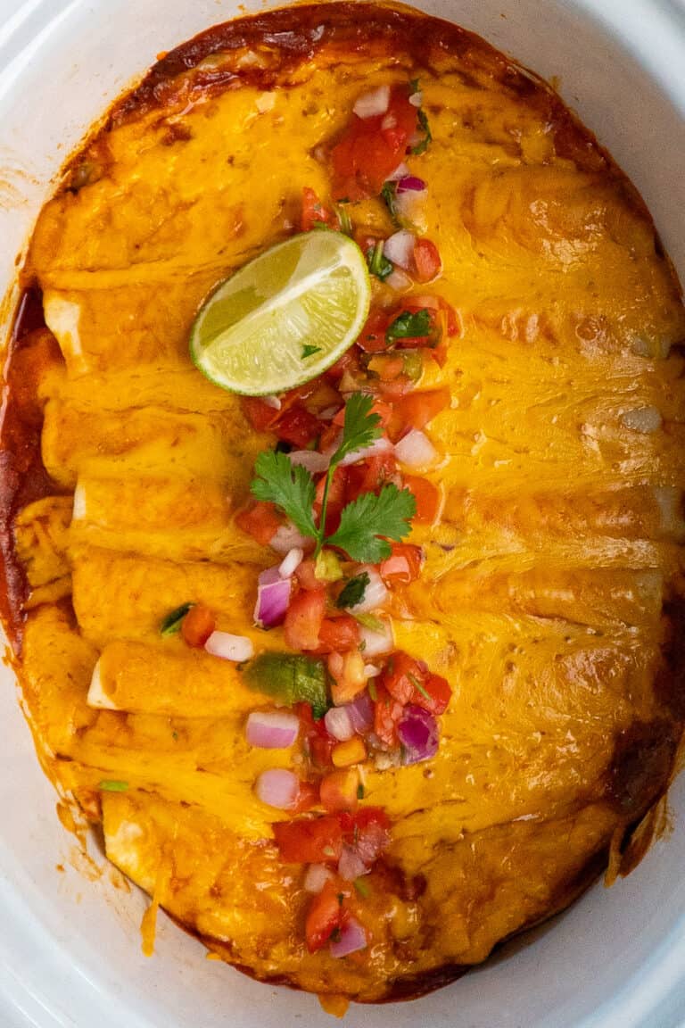 Crock Pot Chicken Enchiladas