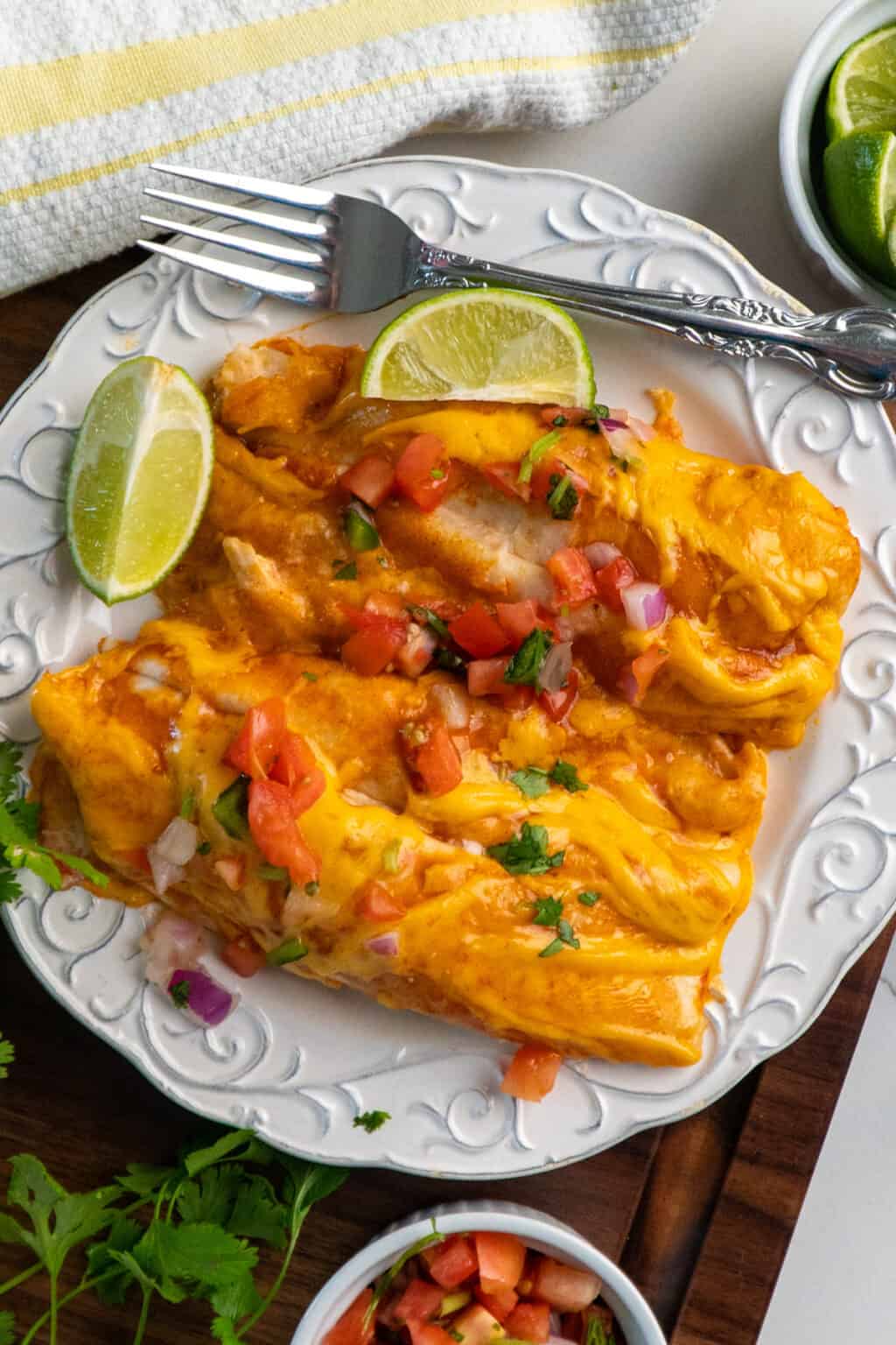 Crock Pot Chicken Enchiladas