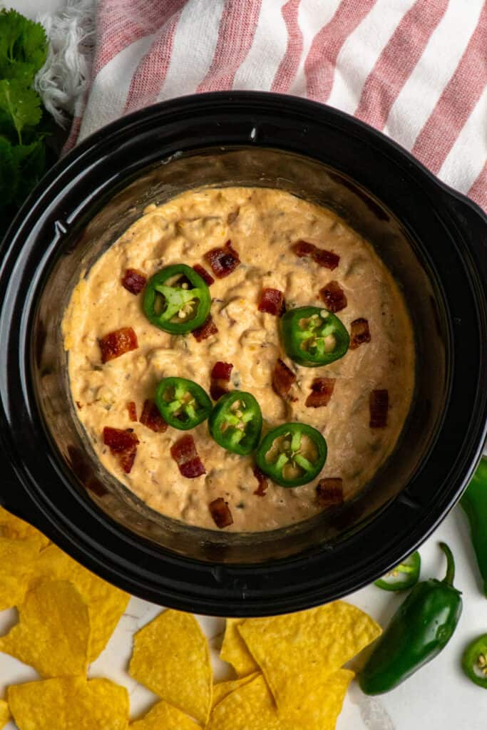 Crock Pot Jalapeno Popper Dip - Slow Cooker Meals