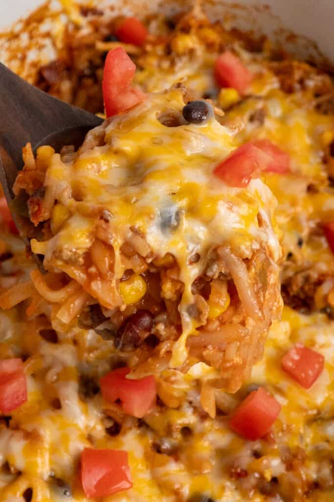 Crock Pot Taco Casserole - Slow Cooker Meals