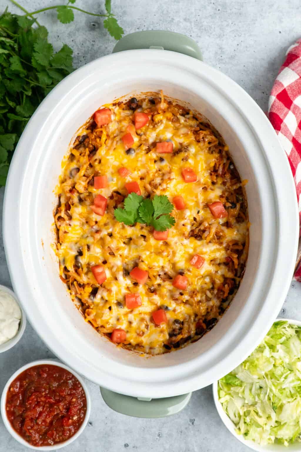 Crock Pot Taco Casserole - Slow Cooker Meals