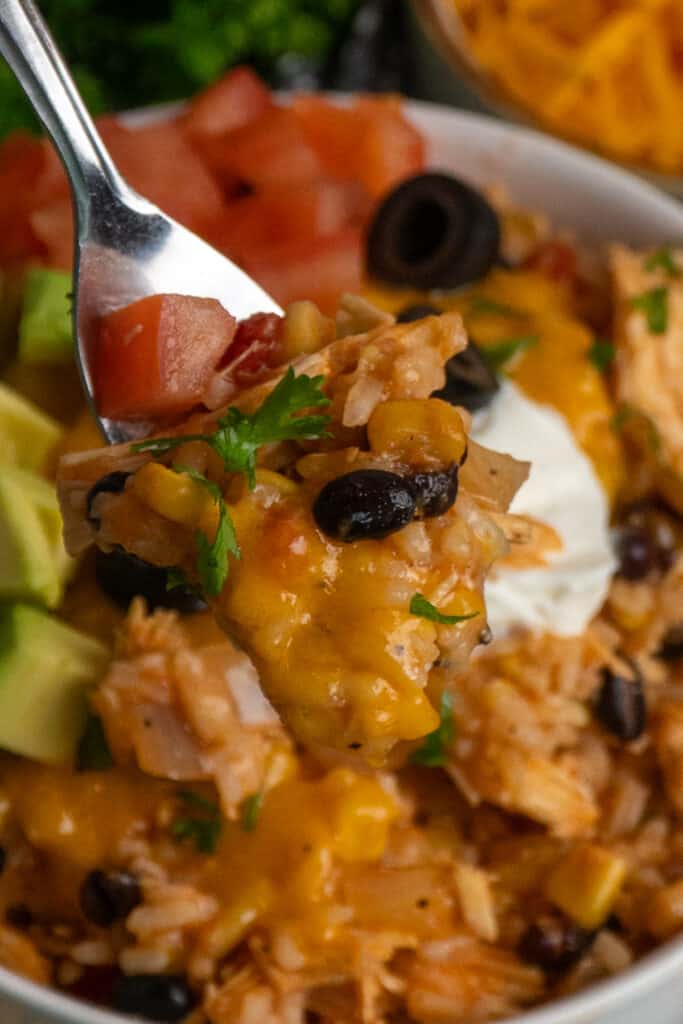 Crock Pot Chicken Burrito Bowl Recipe