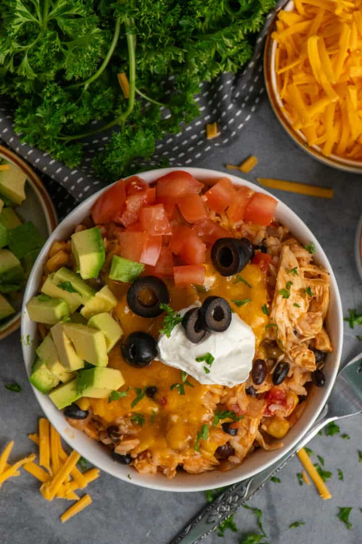 Crock Pot Chicken Burrito Bowl Recipe Slow Cooker Meals