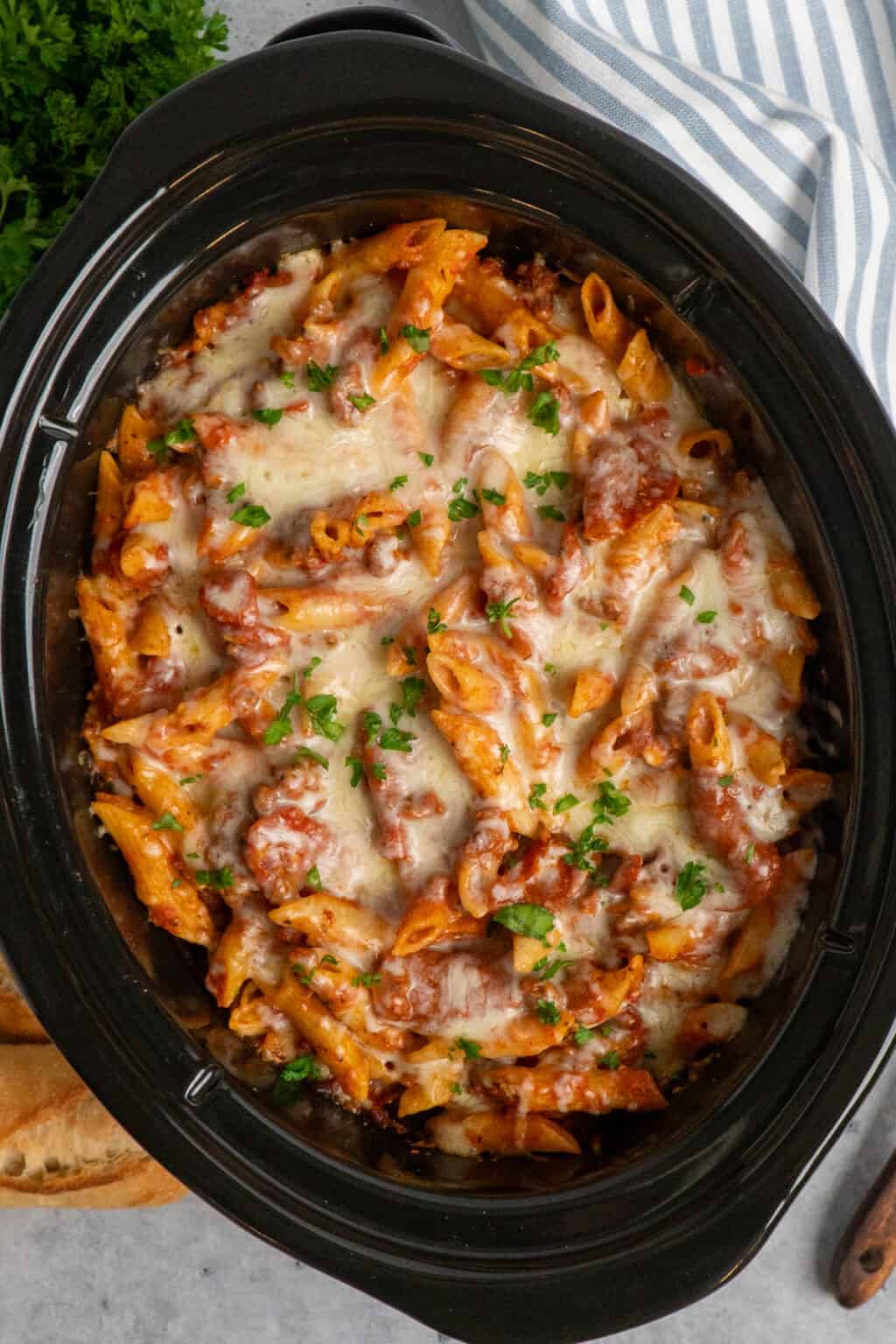 Crock Pot Pizza Casserole