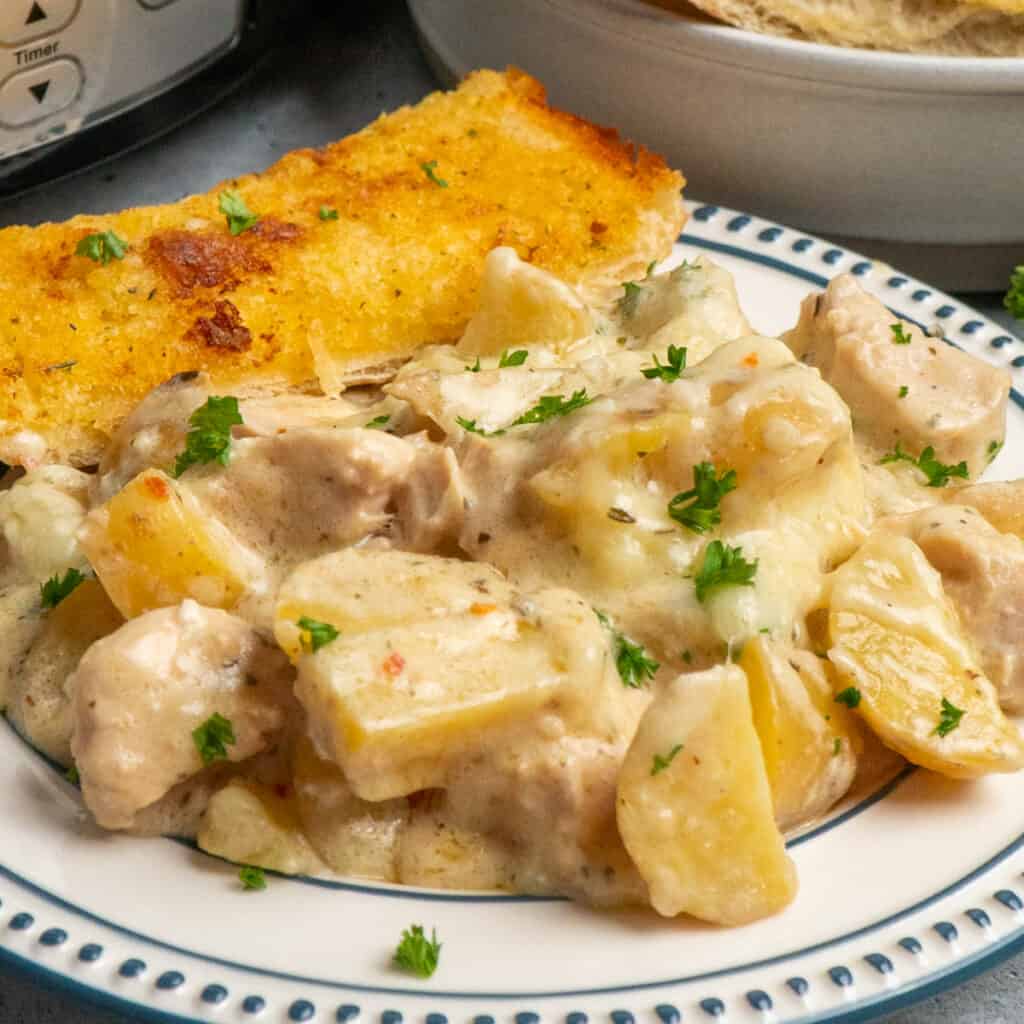 Crock Pot Garlic Parmesan Chicken and Potatoes Slow Cooker Meals