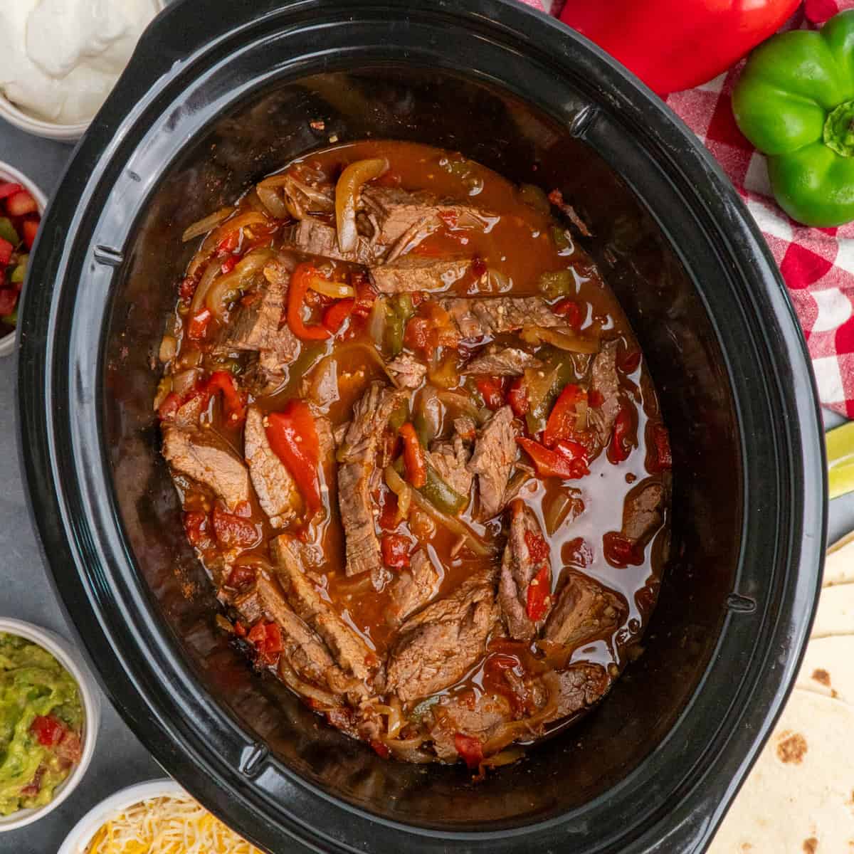 Slow Cooker Steak Fajitas