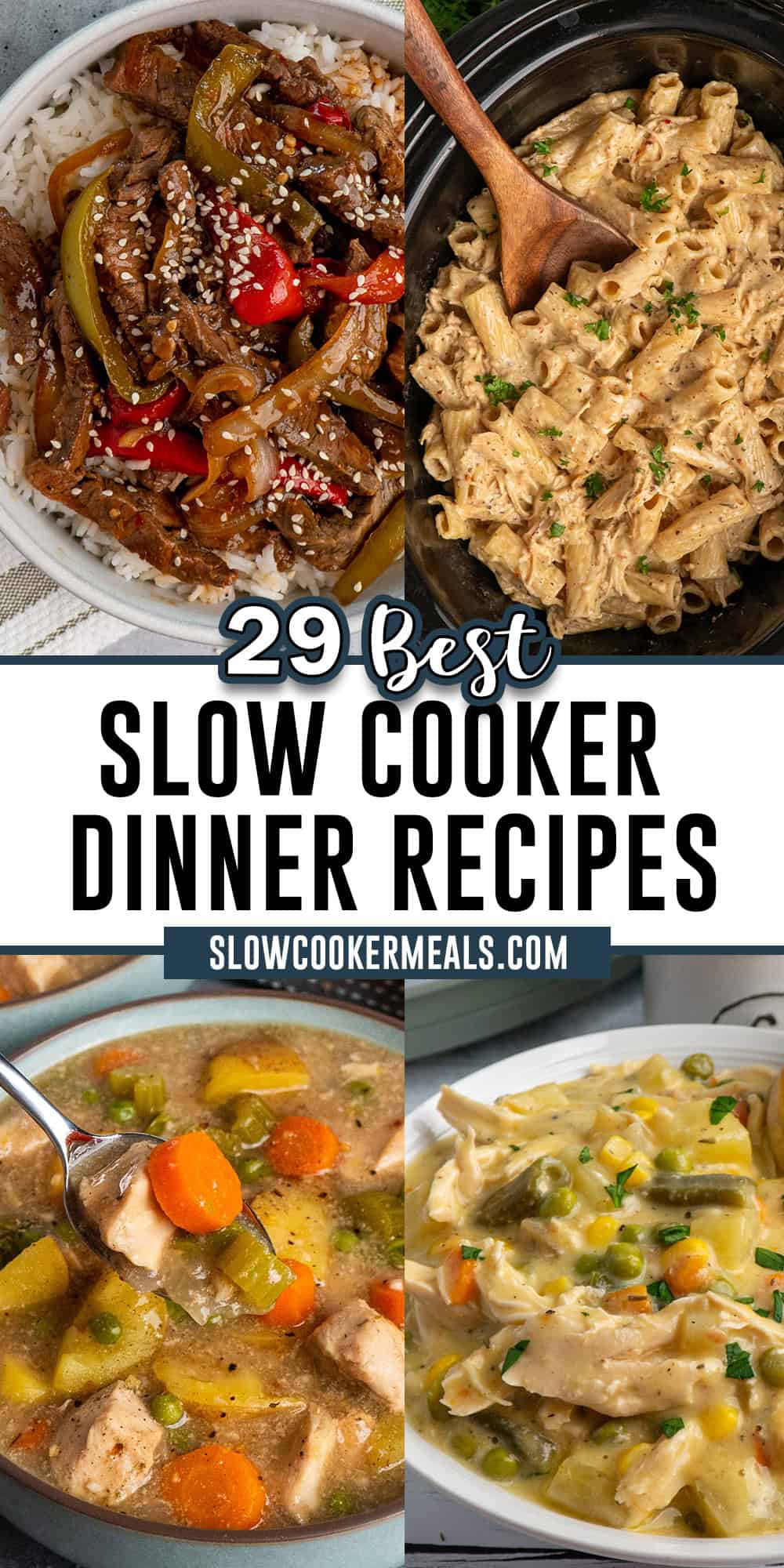 Dinner recipes in a slow cooker.